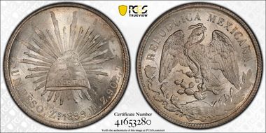 1899-Zs FZ Peso KM-409.3 MS64