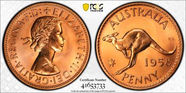 1958 Y. (p) 1D PR64RD