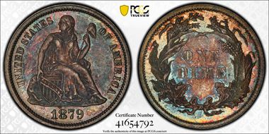 1879 10C MS65