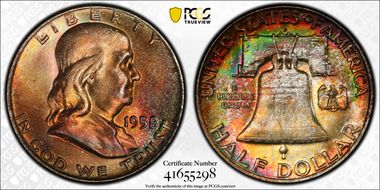 1958-D 50C MS67+ FBL