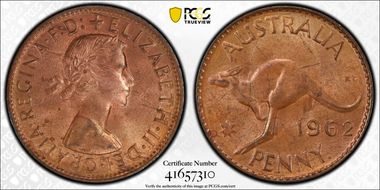 1962 Y. (p) 1D DDO MS64RB