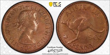 1960 Y. (p) 1D MS63RB