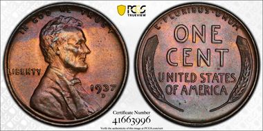 1937-D 1C MS65BN