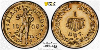 1909 AV SC$1 HK-360, Alaska-Yukon N1