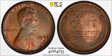 1924-D 1C MS64BN