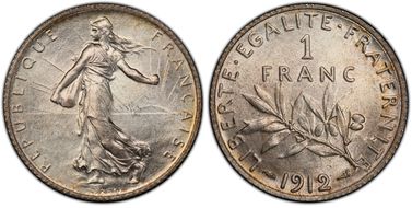 1912 1 Fr Gad-467 F-217 MS66