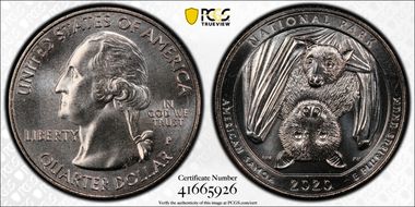 2020-P 25C American Samoa NP MS67