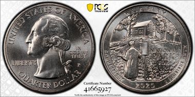 2020-P 25C Weir Farm NP MS67