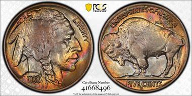 1938-D/D 5C Buffalo MS64