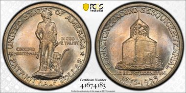 1925 50C Lexington MS66