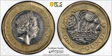 2017 £1 S-J39 Nations of the Crown AU55