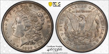 1892 $1 MS61