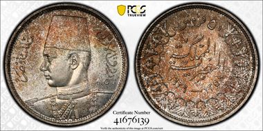 AH1358-1939 5 Pst KM-366  Ag MS66