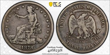 1878-S T$1 Trade F12