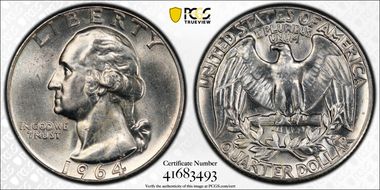 1964 25C Type B Reverse, FS-901 MS65