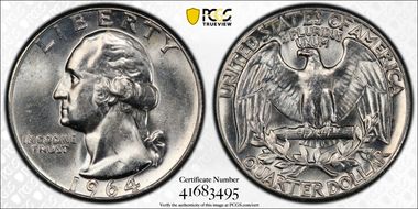 1964 25C Type B Reverse, FS-901 MS64
