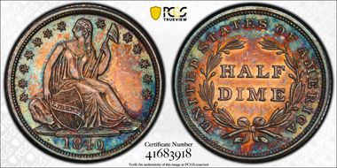 1840 H10C No Drapery MS65