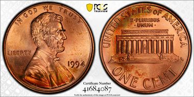 1994 1C MS65RD