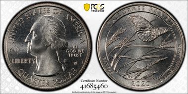 2020-W 25C Tallgrass Prairie NP V75 MS65