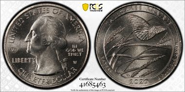 2020-W 25C Tallgrass Prairie NP V75 MS66