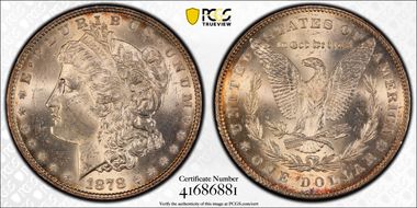 1878 7TF $1 Reverse of 1878 MS63