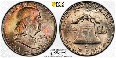 1961-D 50C MS66+