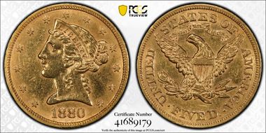 1880 $5 N1