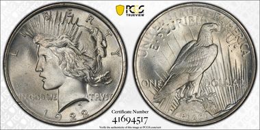 1922 $1 MS67