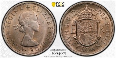 1961 1/2 Cr S-4145 MS65