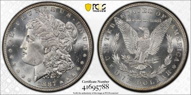 1887 $1 MS66+ 