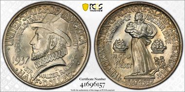 1937 50C Roanoke MS66