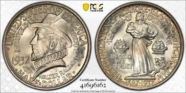 1937 50C Roanoke MS66