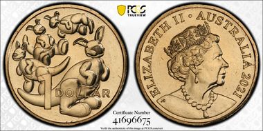 2021 $1 Plush Kangaroos - Baby Set MS68