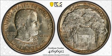 1922 50C Grant MS66