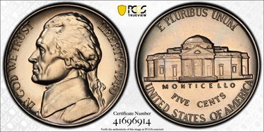 1940 5C Reverse of 1940 PR67