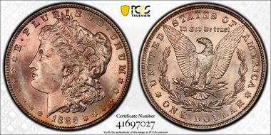 1886 $1 MS64
