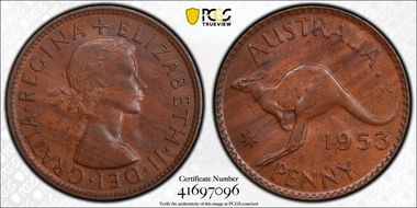 1953 A. (p) 1D MS64BN