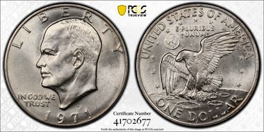 1971-D $1 MS67