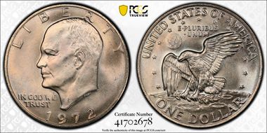 1972 $1 Type 3 MS66