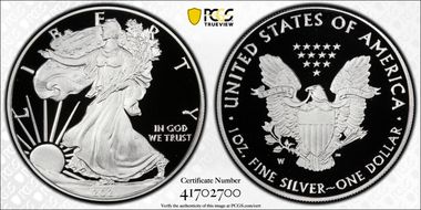 2021-W  $1 Silver Eagle - Type 1 First Strike PR69DCAM