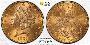 1904-S $20 MS65