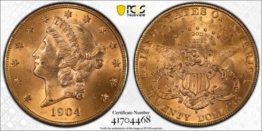 1904-S $20 MS65