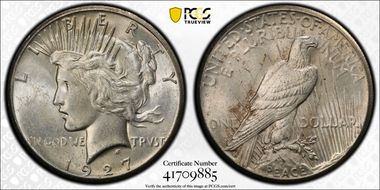 1927 $1 MS62