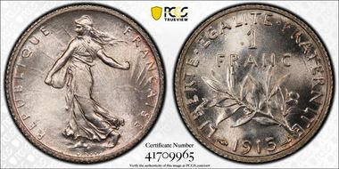 1915 1 Fr Gad-467 F-217 MS67