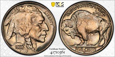 1938-D 5C Buffalo MS67