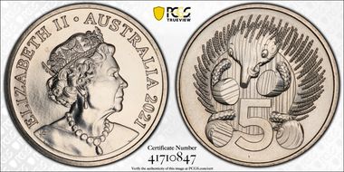 2021 5C Wooden Echidna - Baby Set MS68