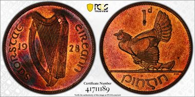 1928 1D PR65+ RB