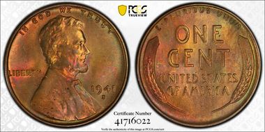 1941-S 1C MS65BN