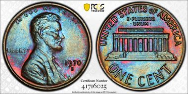 1970-S 1C Small Date MS64BN