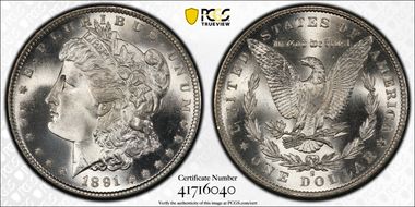 1891-S $1 MS66+